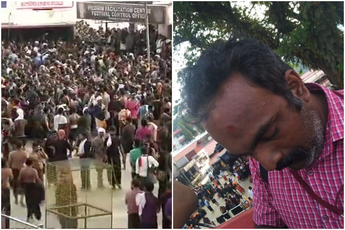 Sabarimala: Clashes erupted as women reaches temple for darshan, cameraman injured in protest