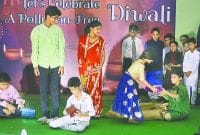 ग्रीन दीपावली में बच्चों ने प्रस्तुत किए आकर्षक कार्यक्रम