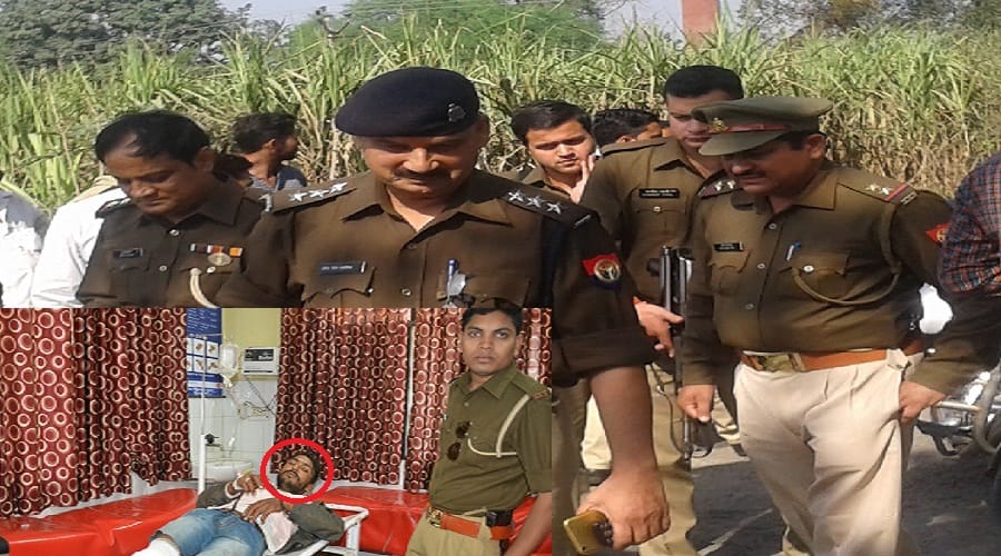 Encounter in Muzaffarnagar and arrested two accused