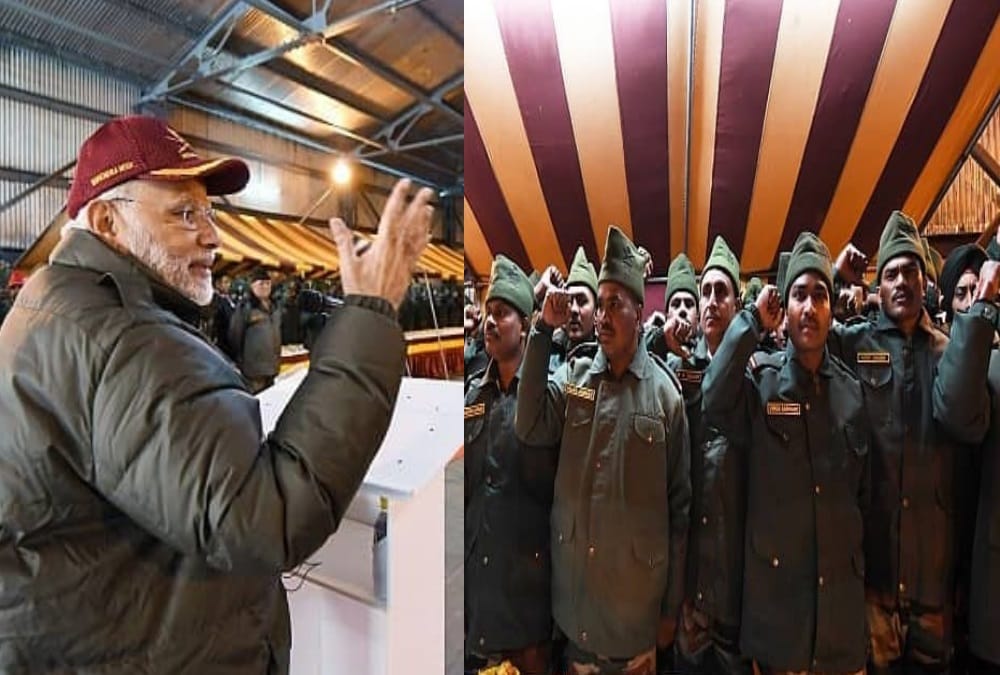 Villagers Emotional to see PM Narendra modi on indo china Border