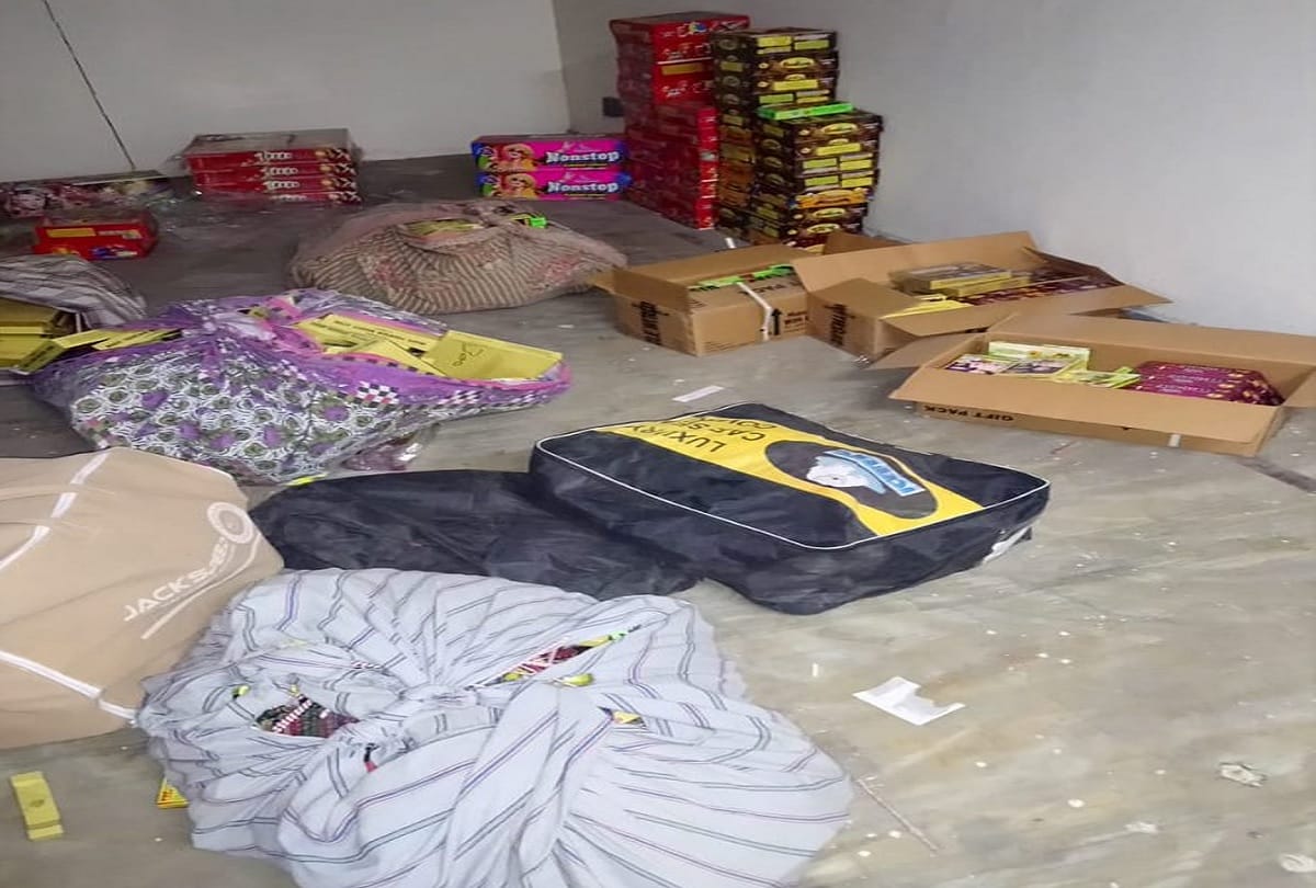Delhi Police recovered a total of 242.6 Kgs of crackers being sold illegally in Dwarka