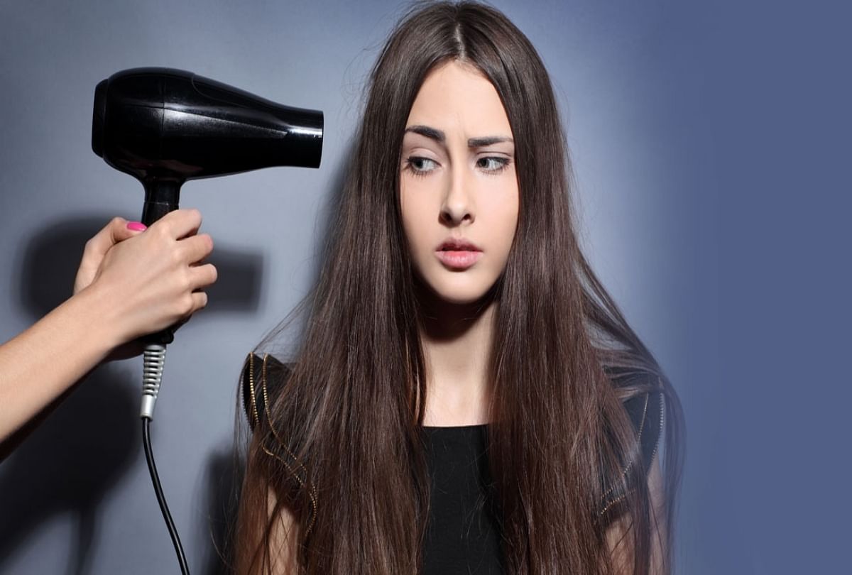 Hair dryer se clearance baal kaise set kare