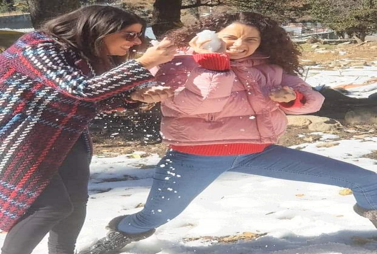 Bollywood queen Kangana Ranaut reached manali for Diwali