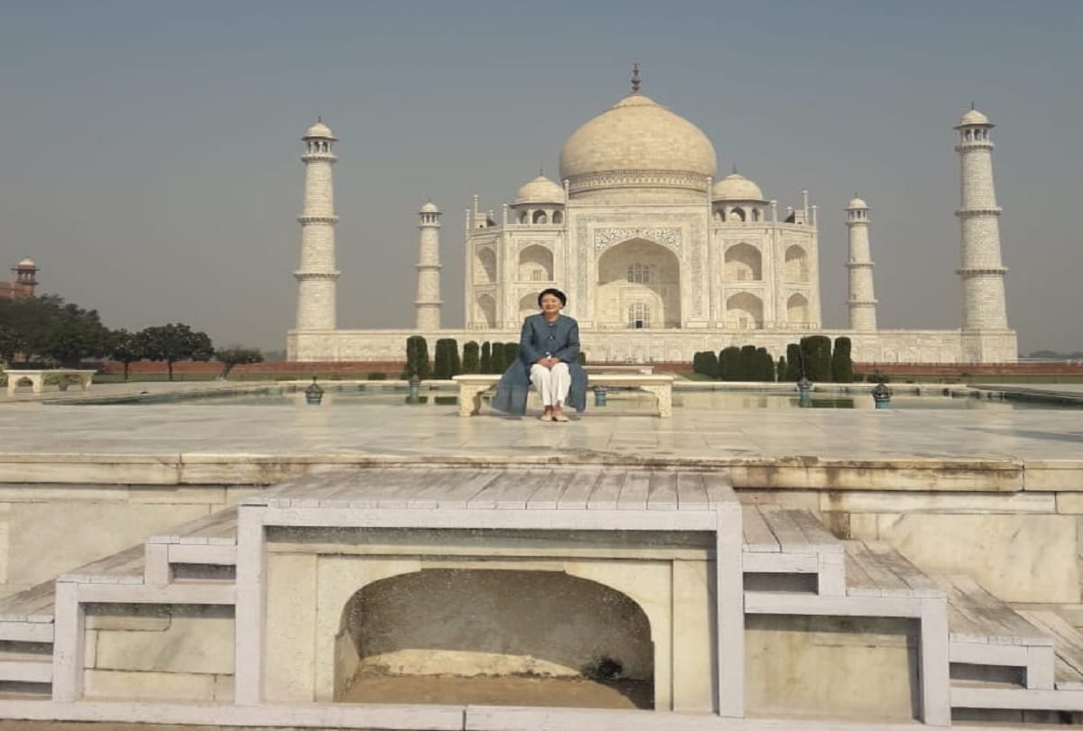 South Korean first lady Kim Jung visit to Taj Mahal
