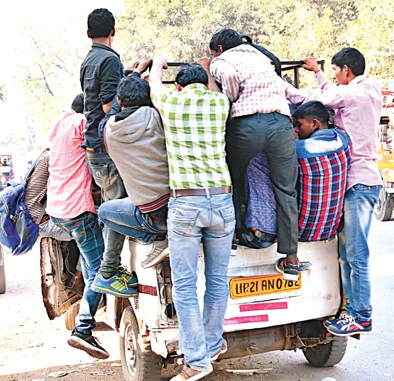 jam due to E-Rikshow.