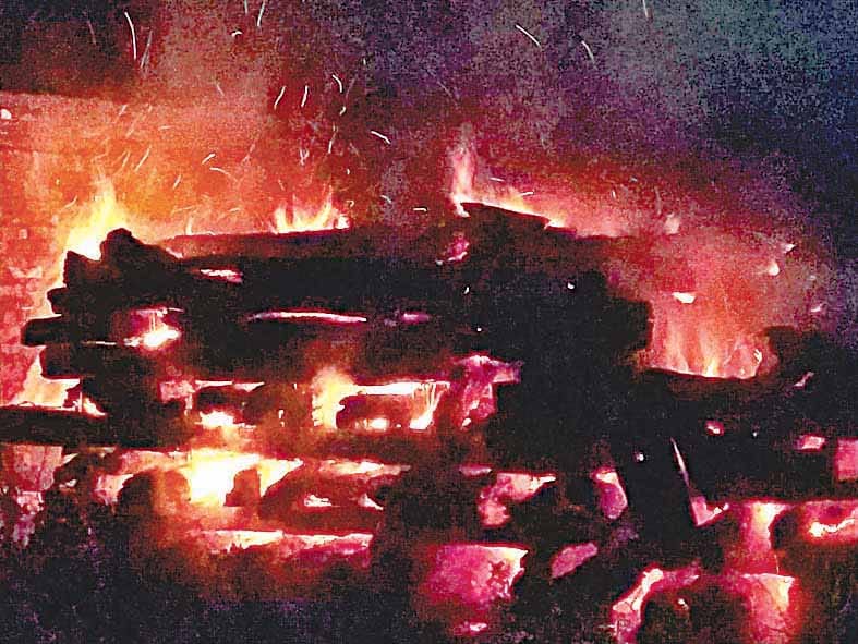 250 sleepers burn.