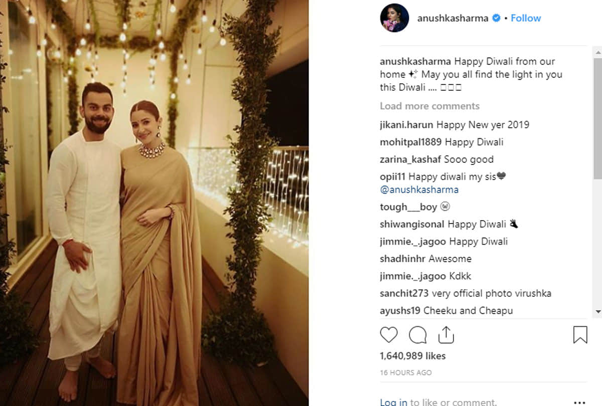 Virat-Anushka celebrates first Diwali after wedding, beautiful pictures taken Viral