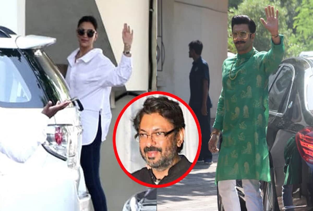 deepveer arrives at sanjay leela bhansali to invite their marrige