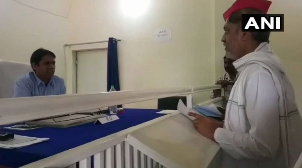 madhya pradesh assembly elections 2018: Satyavrat Chaturvedi son nitin files nomination on SP ticket
