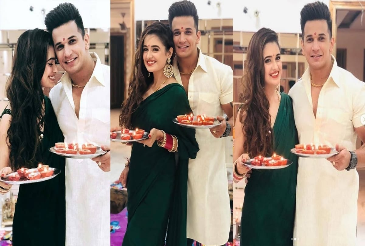 Prince Narula and Yuvika Chaudhari celebrated their first Diwali