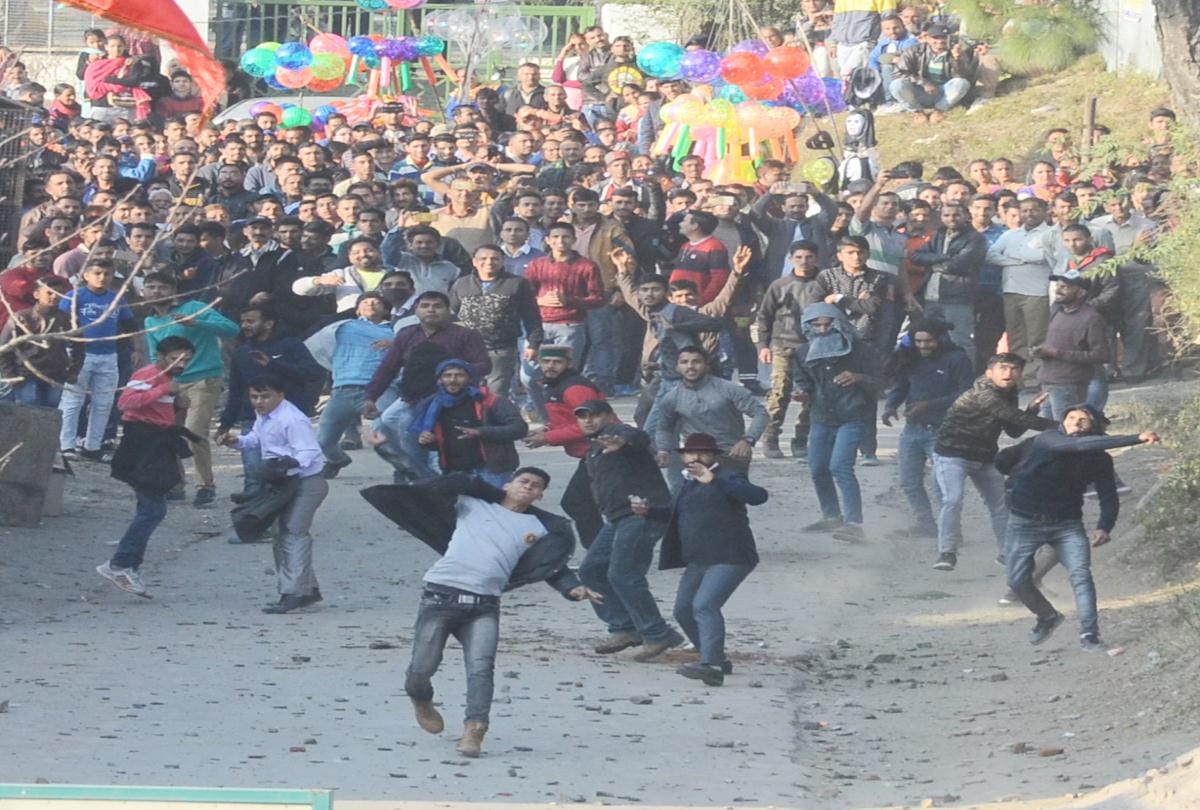 Stone pelting fair organized at dhami shimla himachal