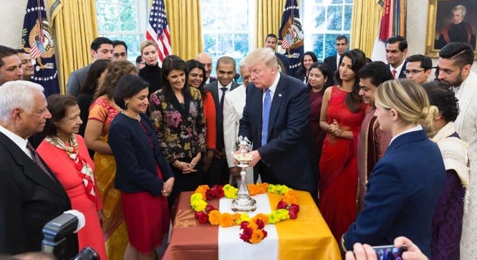 america's first lady wished deepawali to husband, trump greeted india on diwali