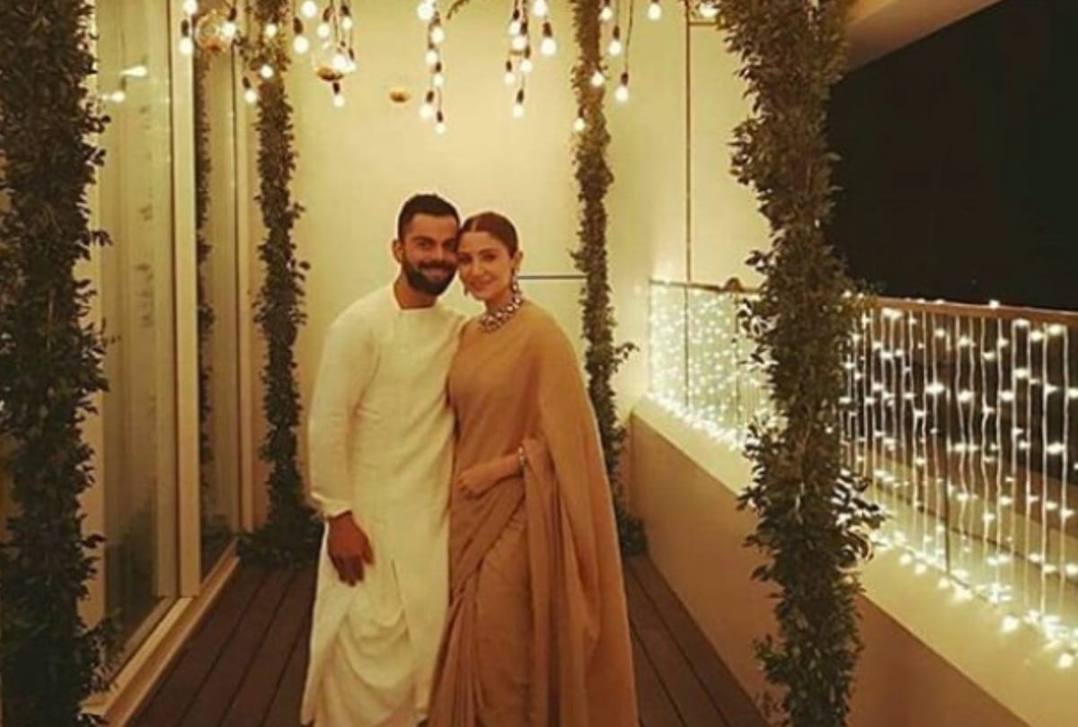 virat kohli and anushka sharma celebrates their first diwali 2018 after wedding see pics