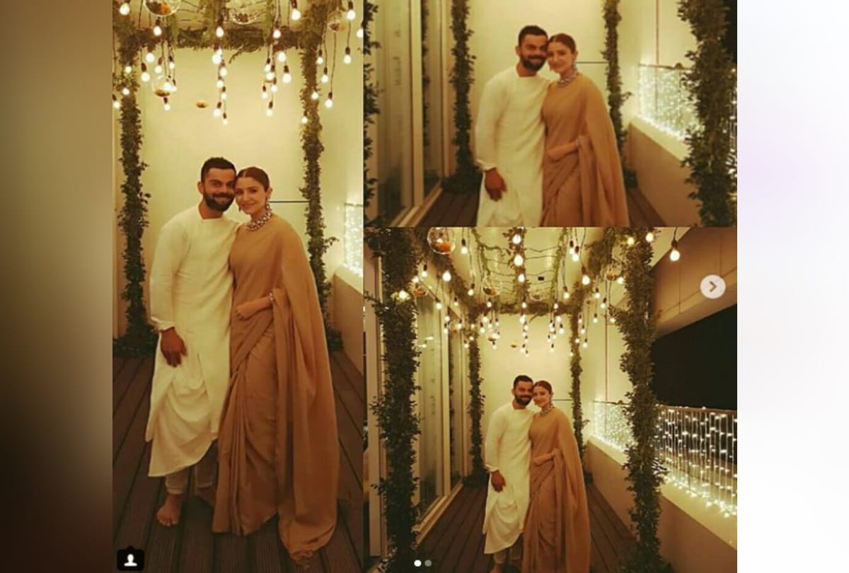 virat kohli and anushka sharma celebrates their first diwali 2018 after wedding see pics
