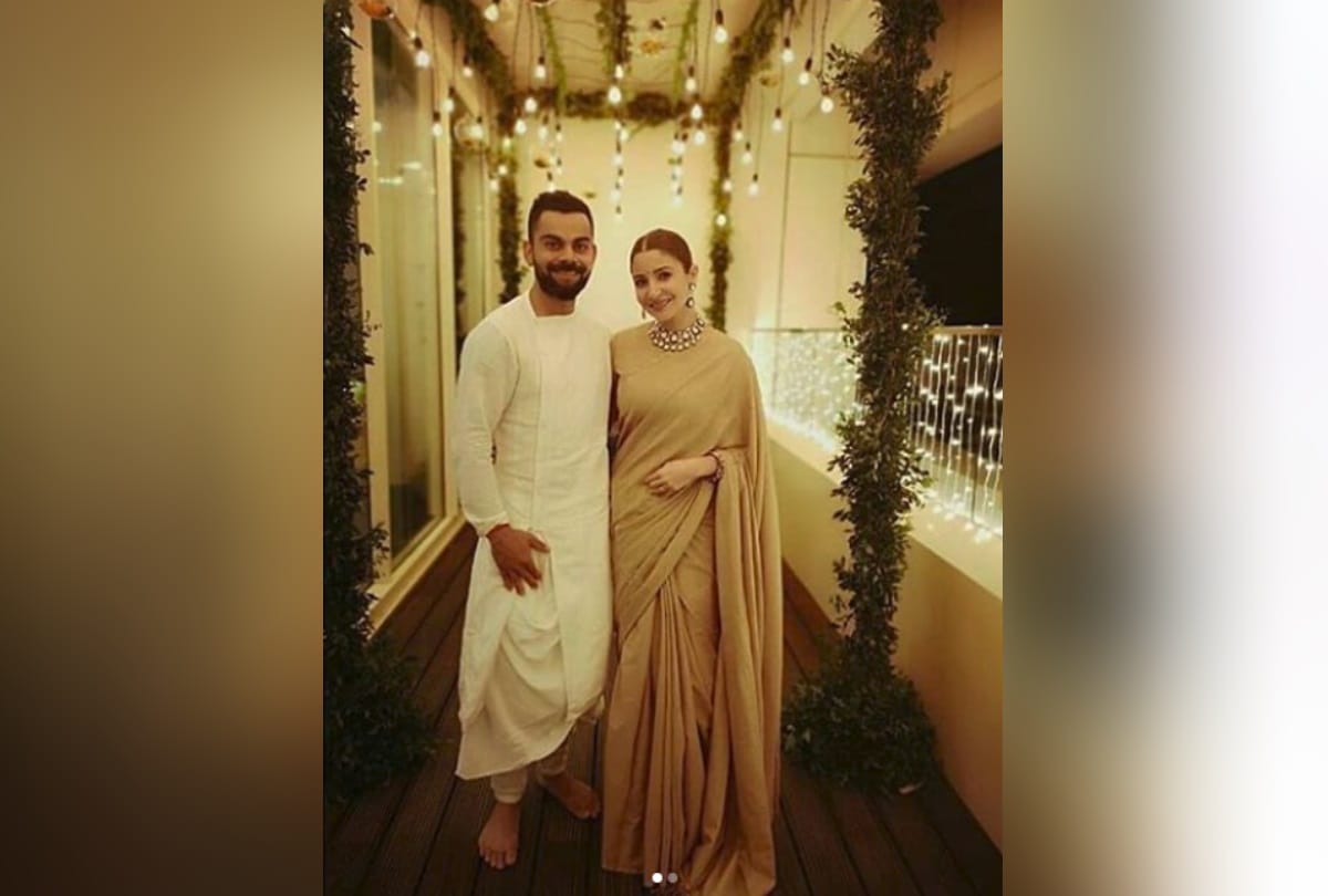 virat kohli and anushka sharma celebrates their first diwali 2018 after wedding see pics