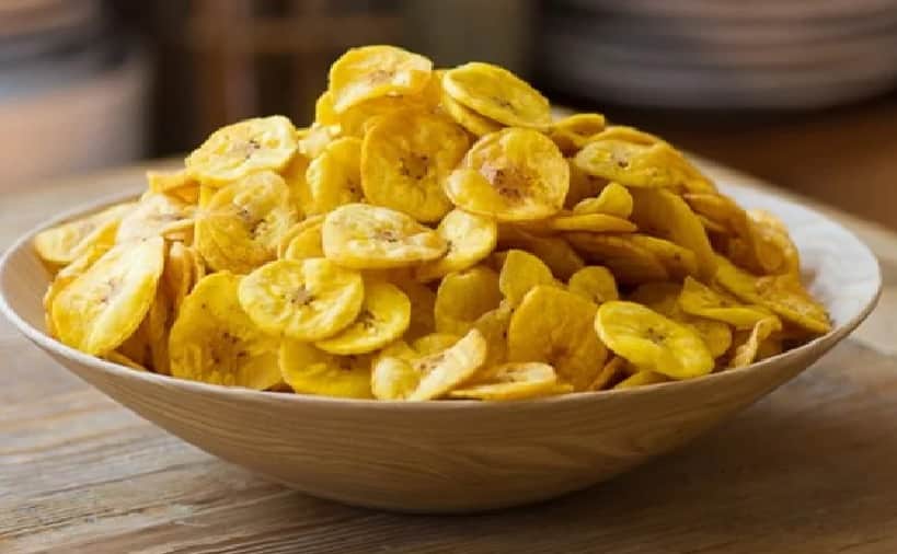 prepare banana chips at home within five minutes
