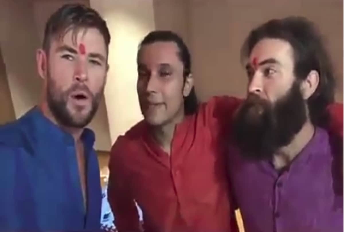 Chris Hemsworth wish diwali to his indian fans with Randeep Hooda