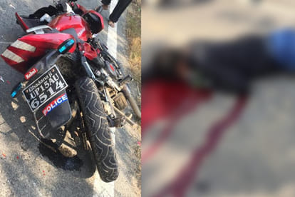 bsf jawan died in an road accident by roadways bus in meerut
