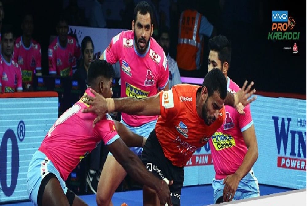 U Mumba beats Jaipur Pink Panthers by 48-24 in pro kabaddi 2018