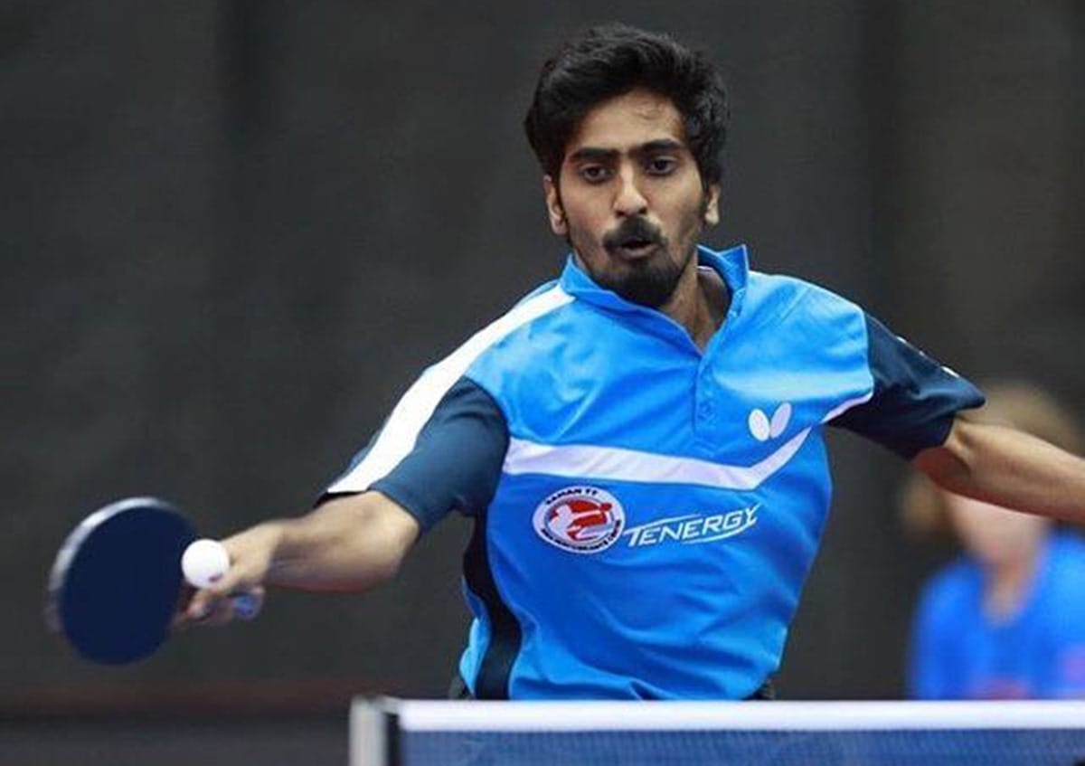 G sathiyan win and manika batra and sharath kamal out