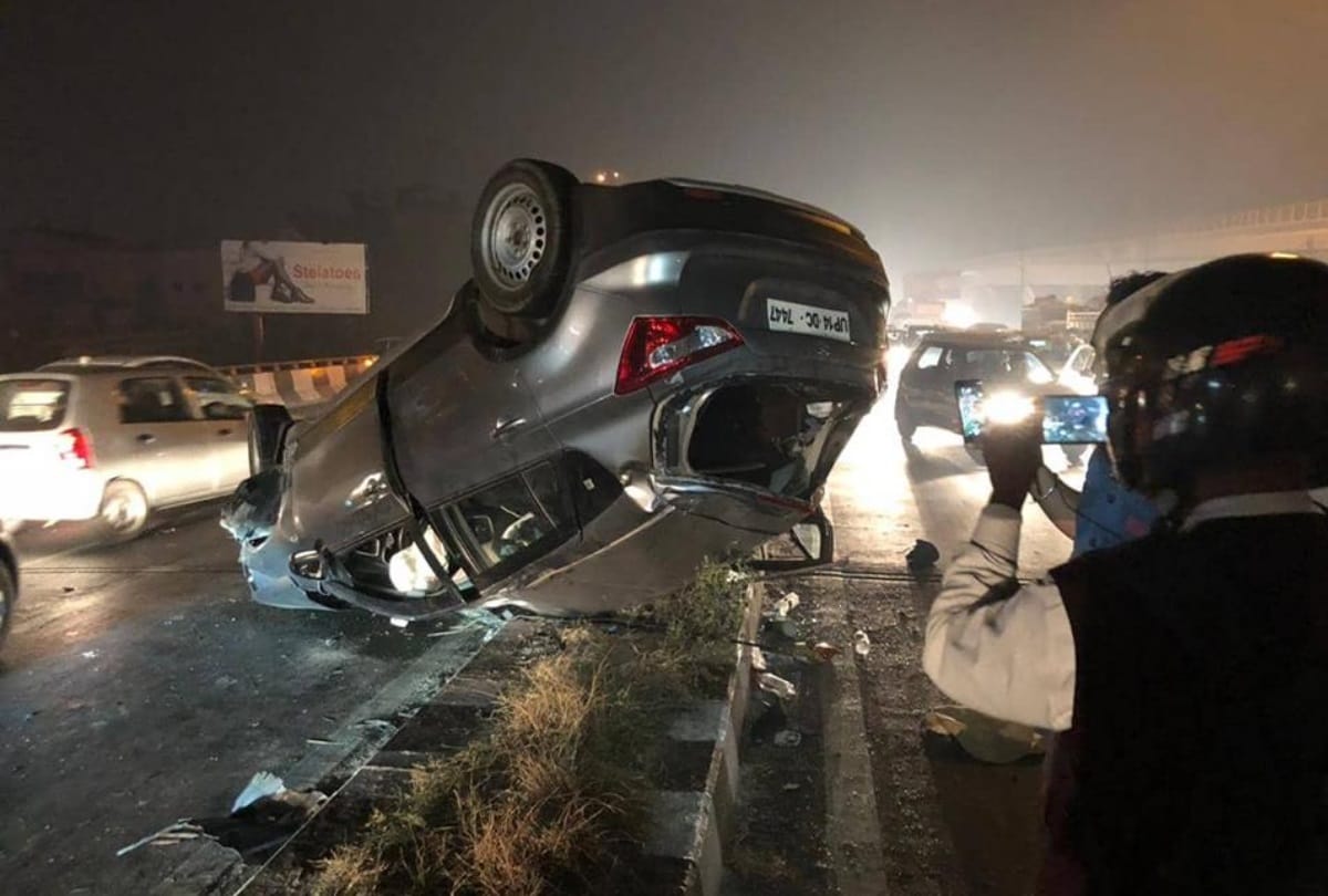 punjabi bagh road accident court sent accused young woman to judicial custody for one day