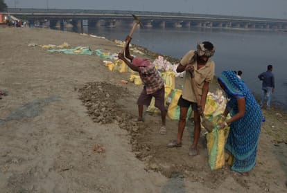 chhath preparations on, devotees demand better facility, minister gopal rai inspect