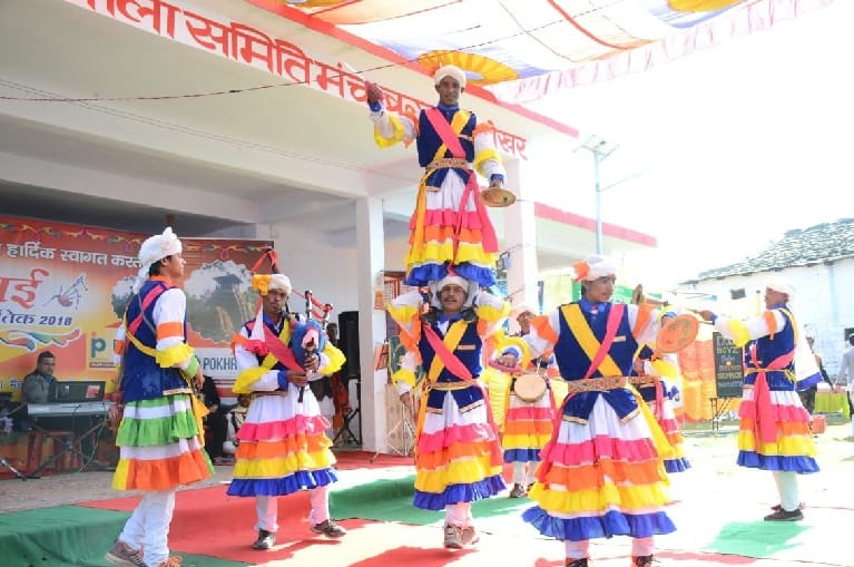 Shows of colorful events in historical Bagwai Kothik