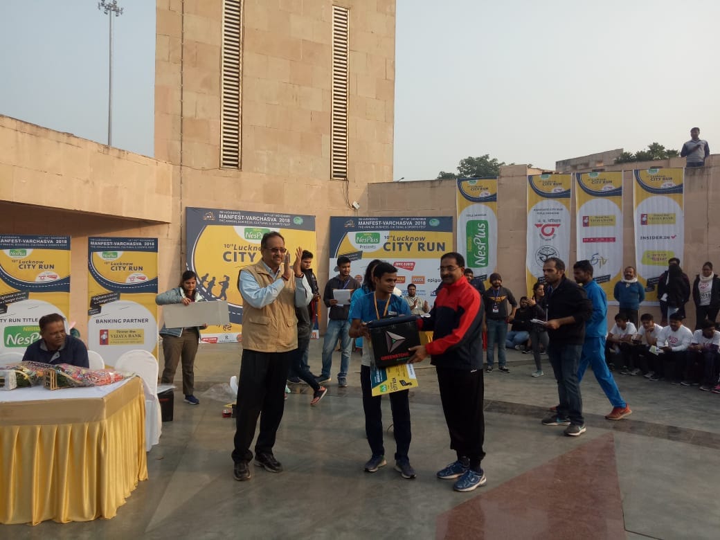 sravan win the first rank in city run marathon