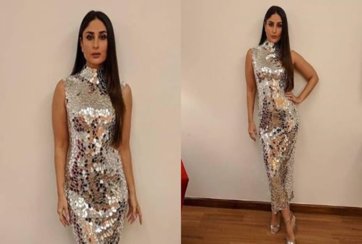 Kareena Kapoor Khan is too hot to handle in this silver mirror dress