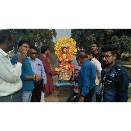 जयकारे के बीच हुआ भगवान चित्रगुप्त की प्रतिमा का विसर्जन