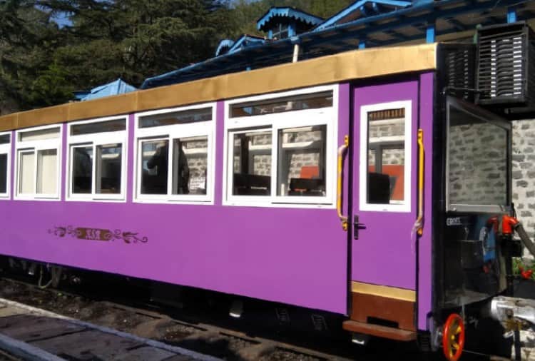 Indian Railway Vista Dom Coach for Tourists on Kalka Shimla Heritage Track