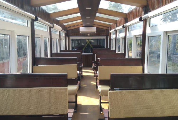 Indian Railway Vista Dom Coach for Tourists on Kalka Shimla Heritage Track