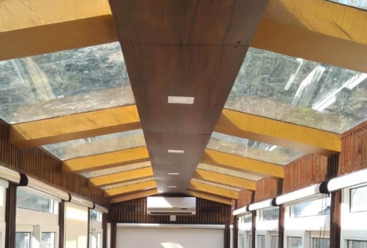 Indian Railway Vista Dom Coach for Tourists on Kalka Shimla Heritage Track