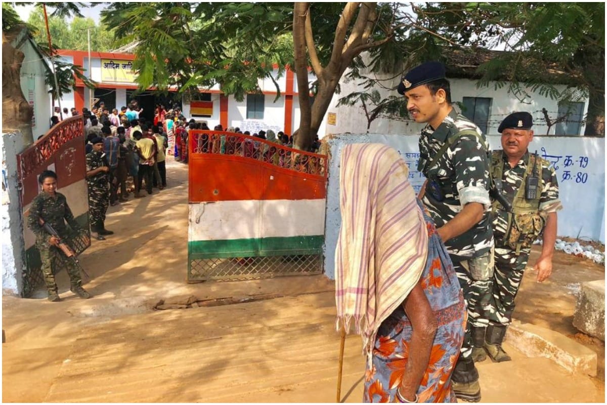 Chhattisgarh assembly election 2018: scenes outside polling booths are central attraction