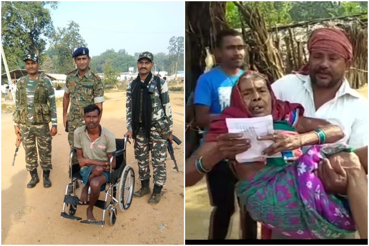 Chhattisgarh assembly election 2018: scenes outside polling booths are central attraction
