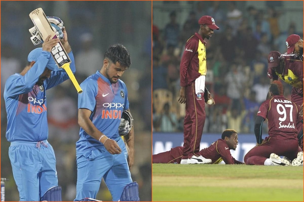 india vs west indies third t20i chennai last over excitement