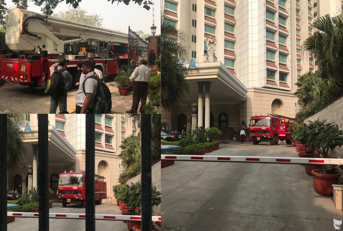 delhi hotel royal plaza fire broke out at fifth floor 5 fire tenders at spot