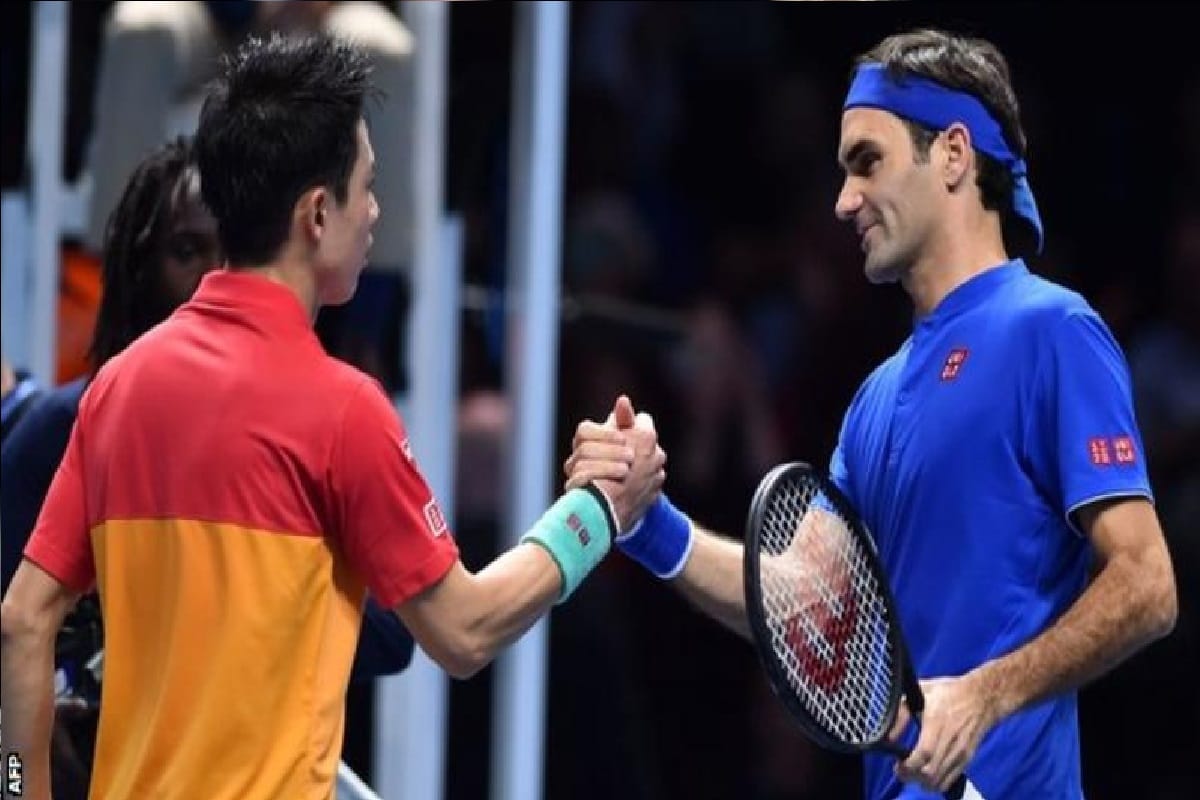 kei nishikori beat roger federer in group match of atp finals 2018