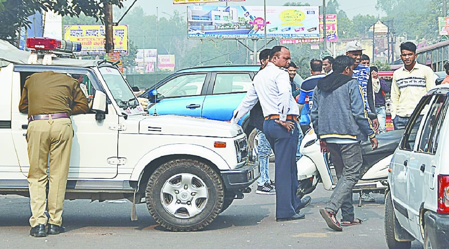 Meerut, Claims of police officers in traffic month failed