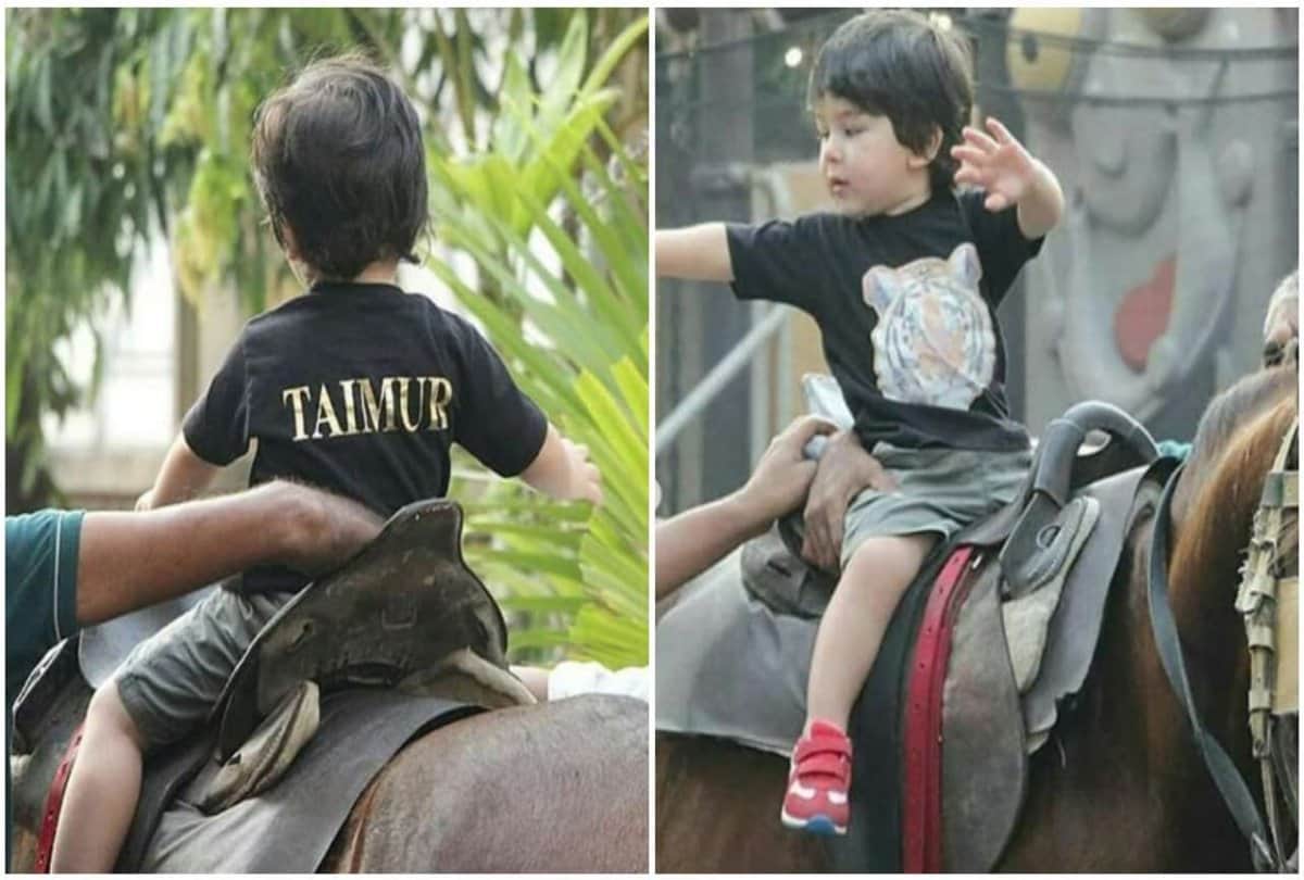 taimur ali khan horse riding pictures goes viral on internet