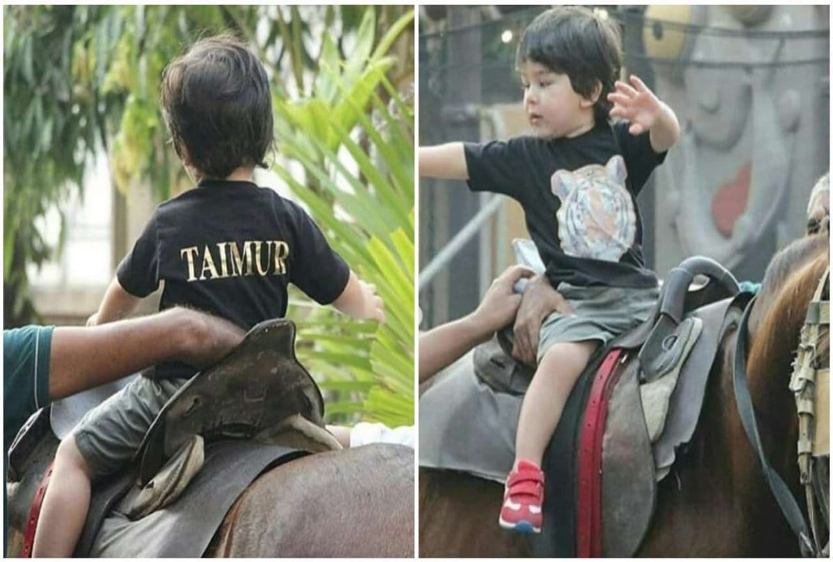 taimur ali khan horse riding pictures goes viral on internet