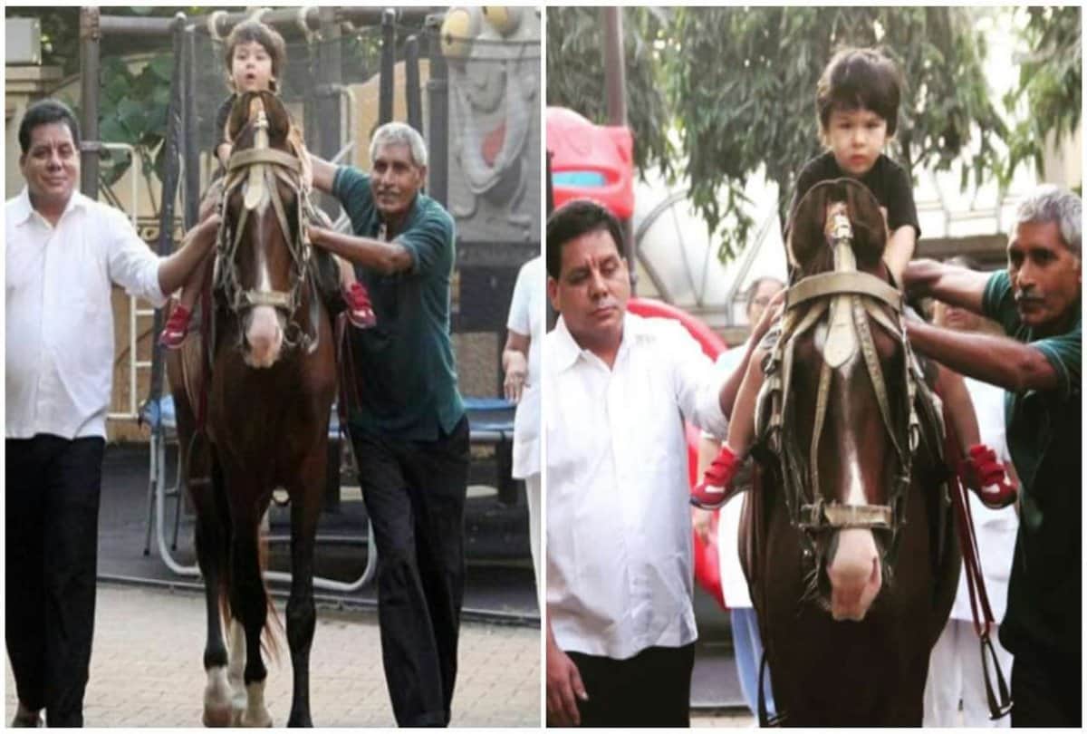 taimur ali khan horse riding pictures goes viral on internet