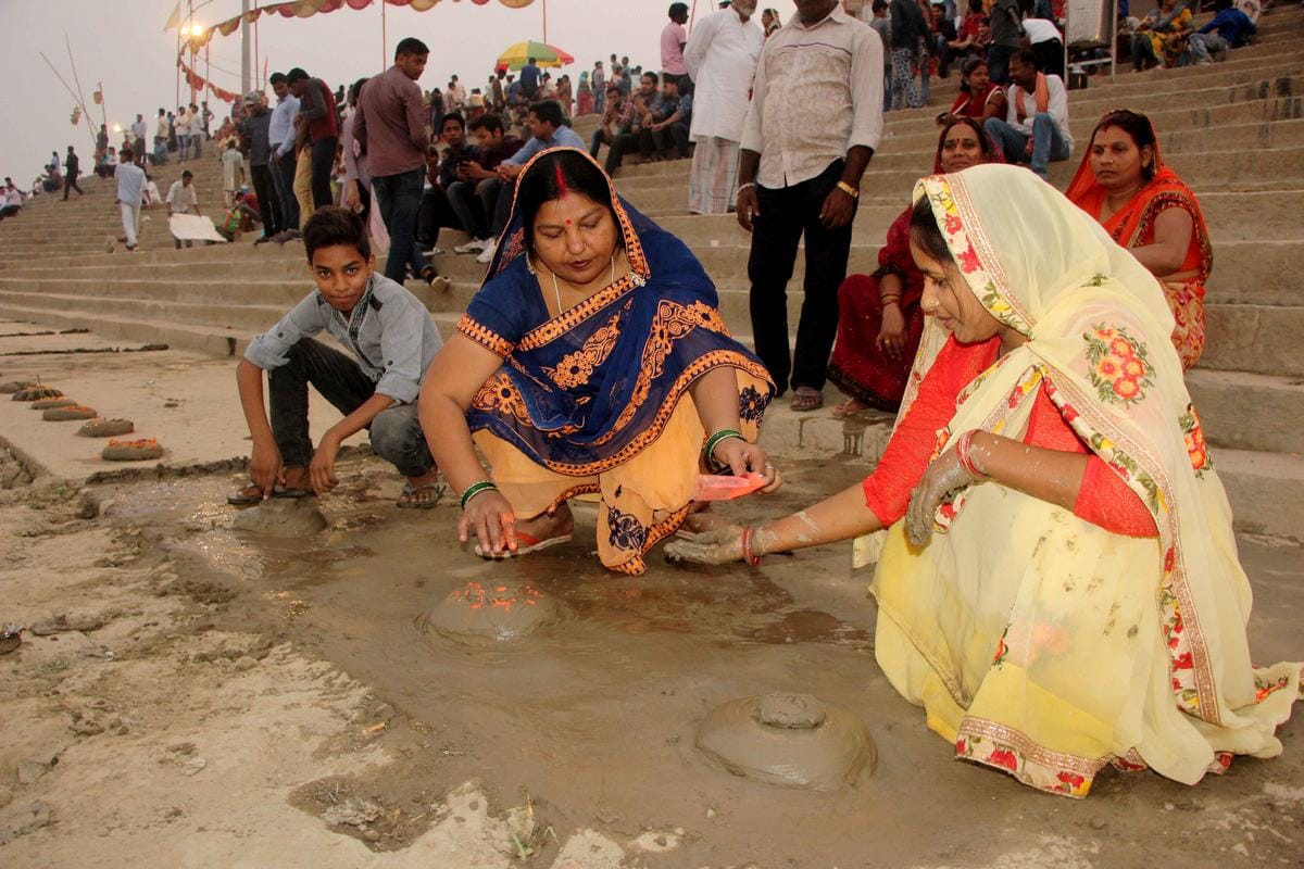 panoramic visuals will be seen on ganga ghat in kashi on the  occasion of chhath puja