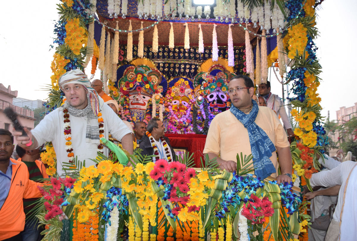 Bhagwan Jagannath Rath Yatra held by ISKCON in Vrindavan