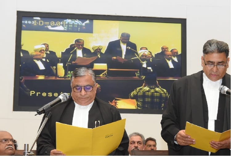 highcourt's Justice Rajiv Sharma take Oath in chandigarh