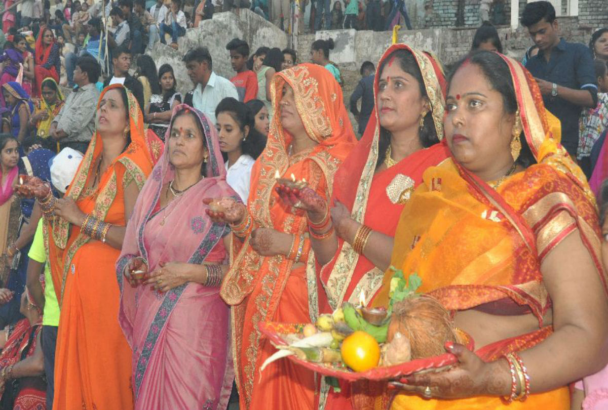 chhath puja celebration in agra mathura
