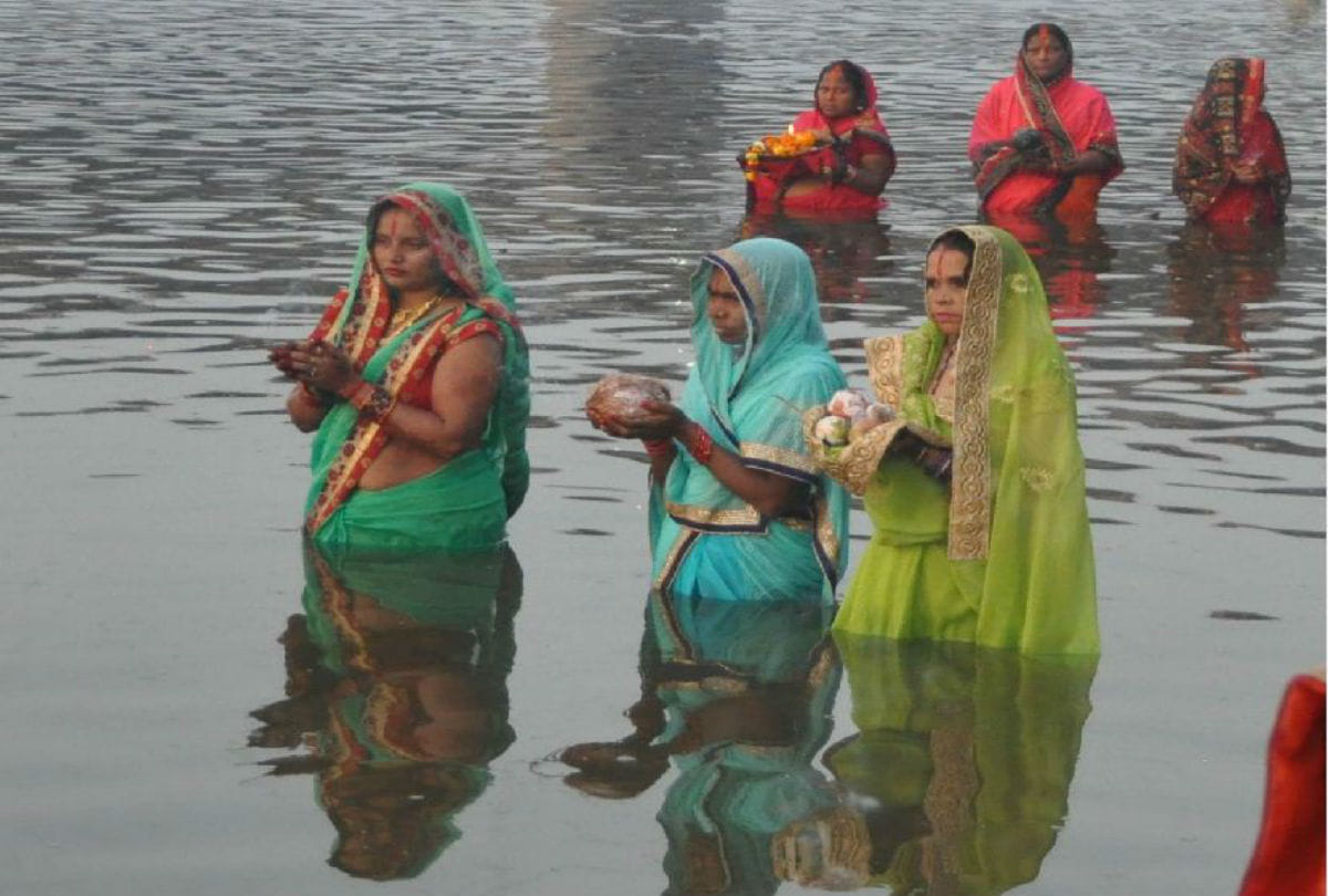 chhath puja celebration in agra mathura