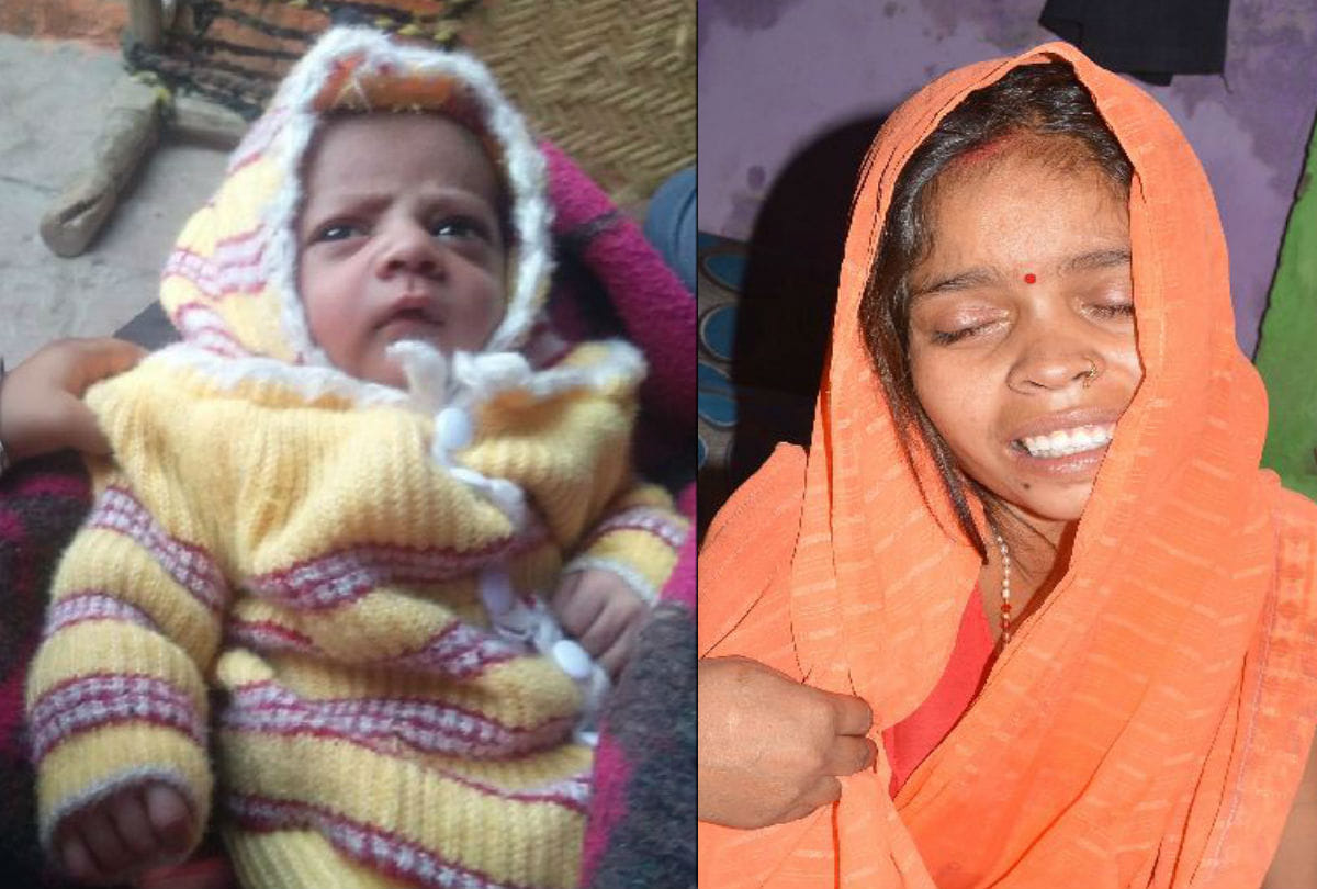 mother crying after monkey killed 12 day old son in agra