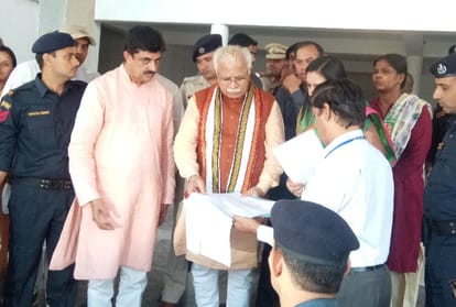 CM Manohar Lal reached Sonipat at a public meeting