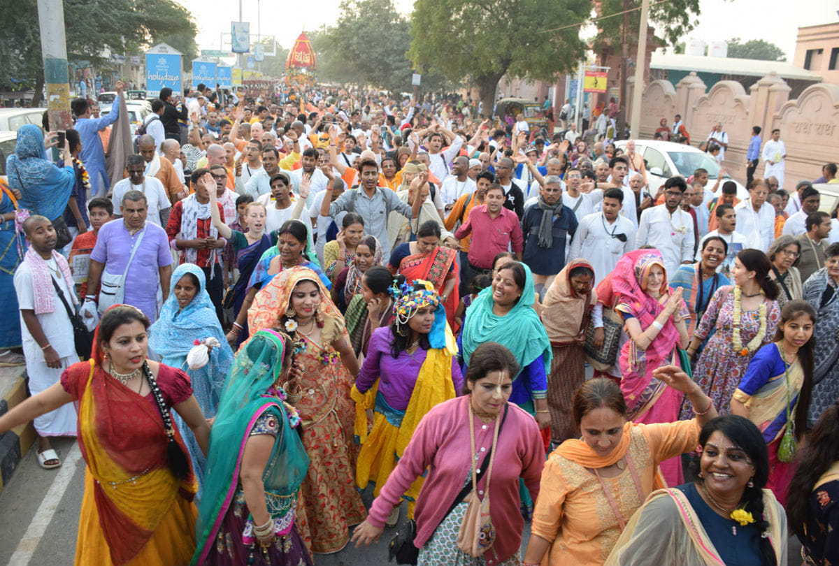Bhagwan Jagannath Rath Yatra held by ISKCON in Vrindavan